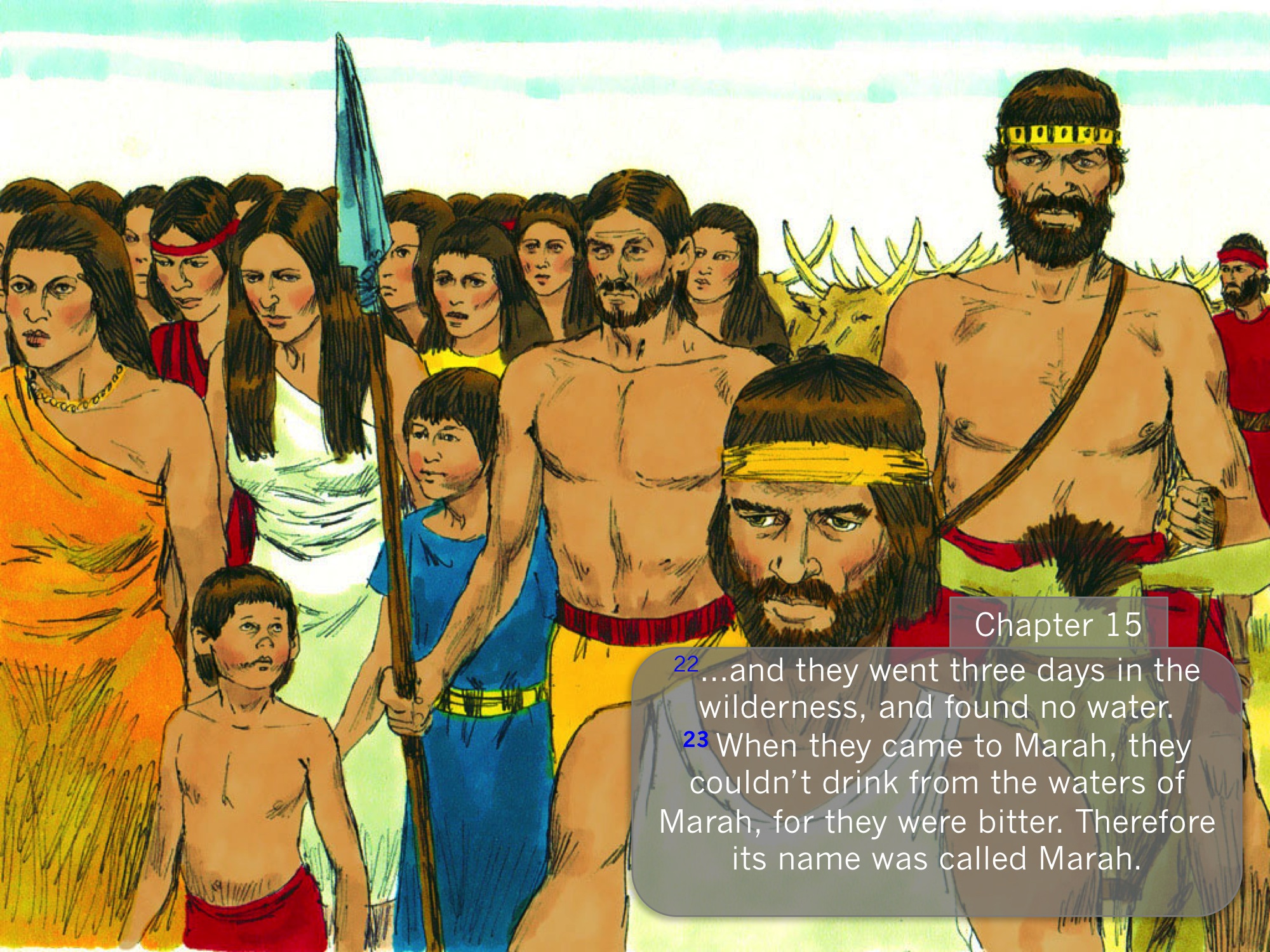 Bitter Water At Marah (Exodus 152227) PnC Bible Reading Illustrated Bible Scriptures