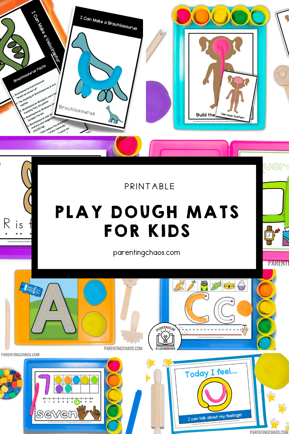 Fun and Interactive Printable Play Dough Mats for Kids ⋆ Parenting Chaos