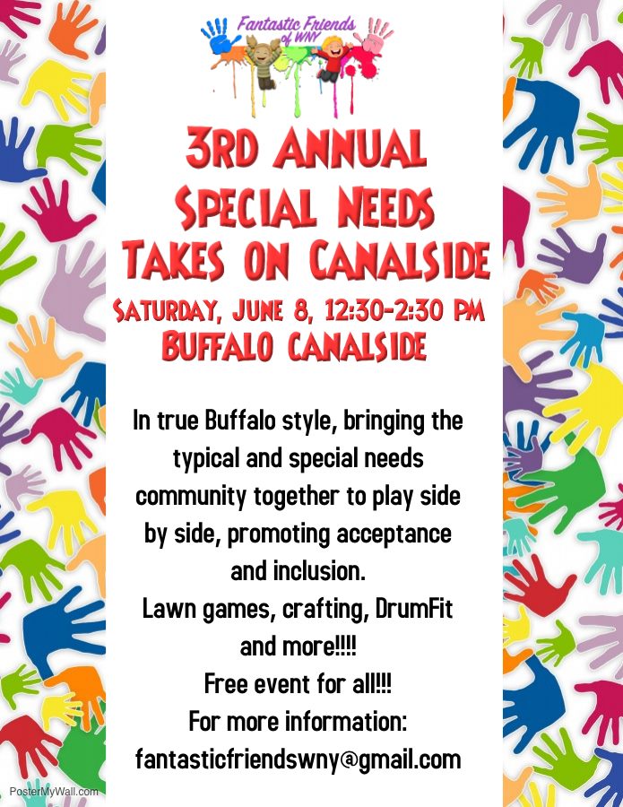 Special Needs Events Near Holtsville Ny On July 14,2023 Special Needs Takes on Canalside! 6/8 Parent Network of WNY