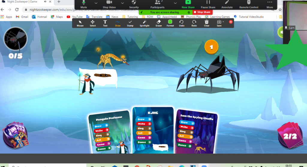 Night Zookeeper Taming the Wild Beast! Writing with Night Zookeeper