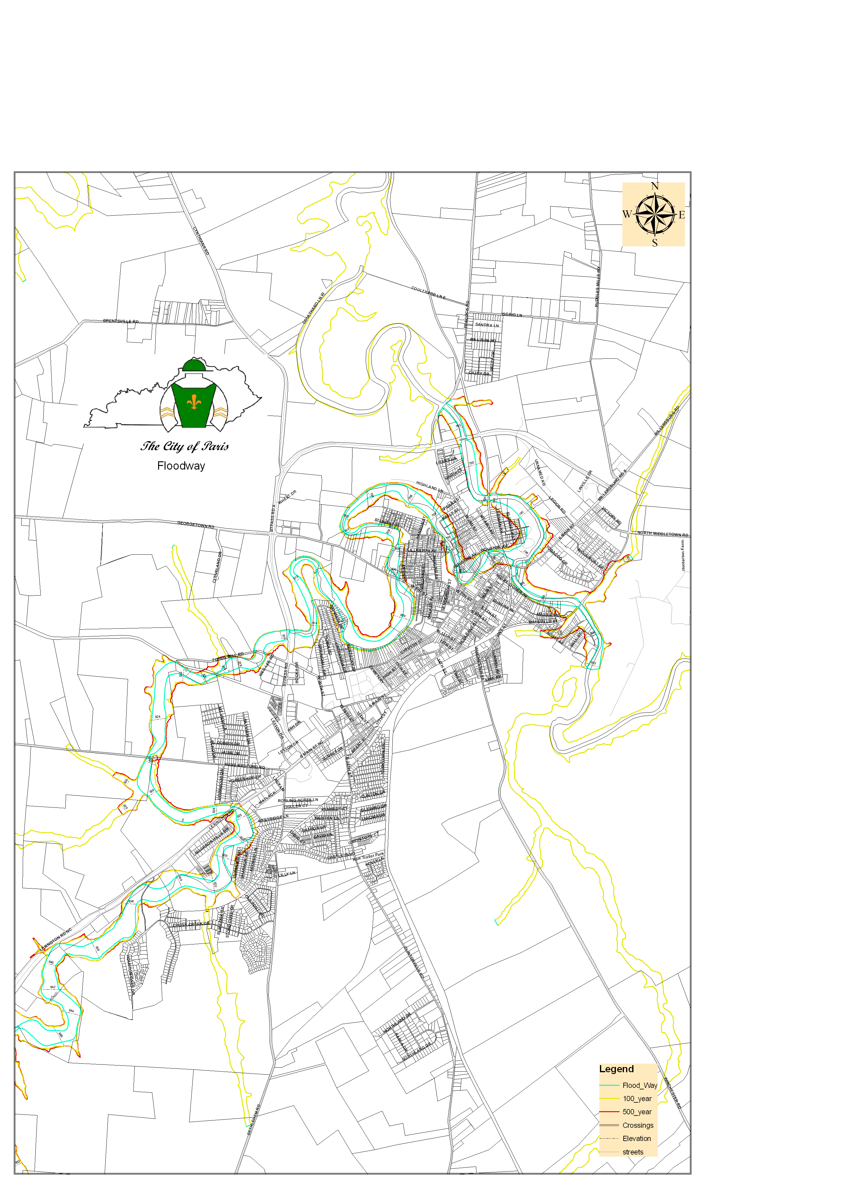 [最新] map paris ky 244899Street map of paris ky
