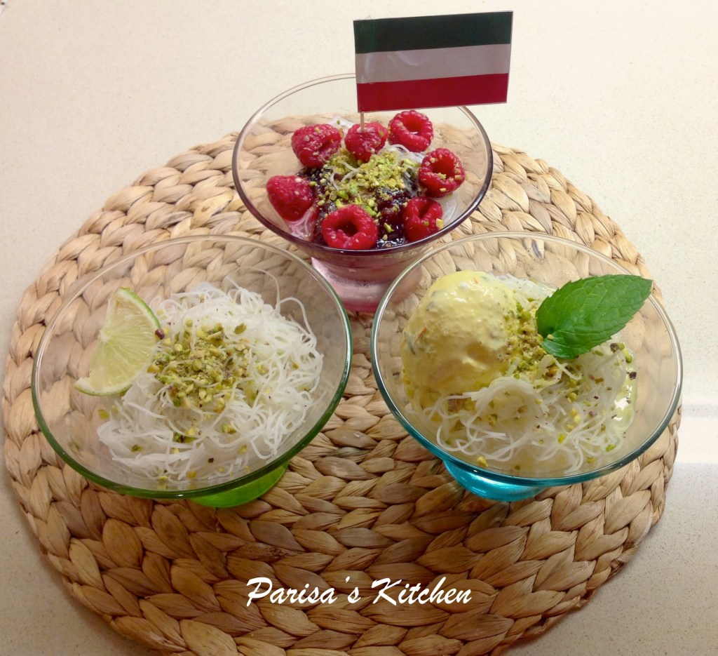 Faloodeh (Persian Frozen Rice Noodle Dessert) Parisa's Kitchen
