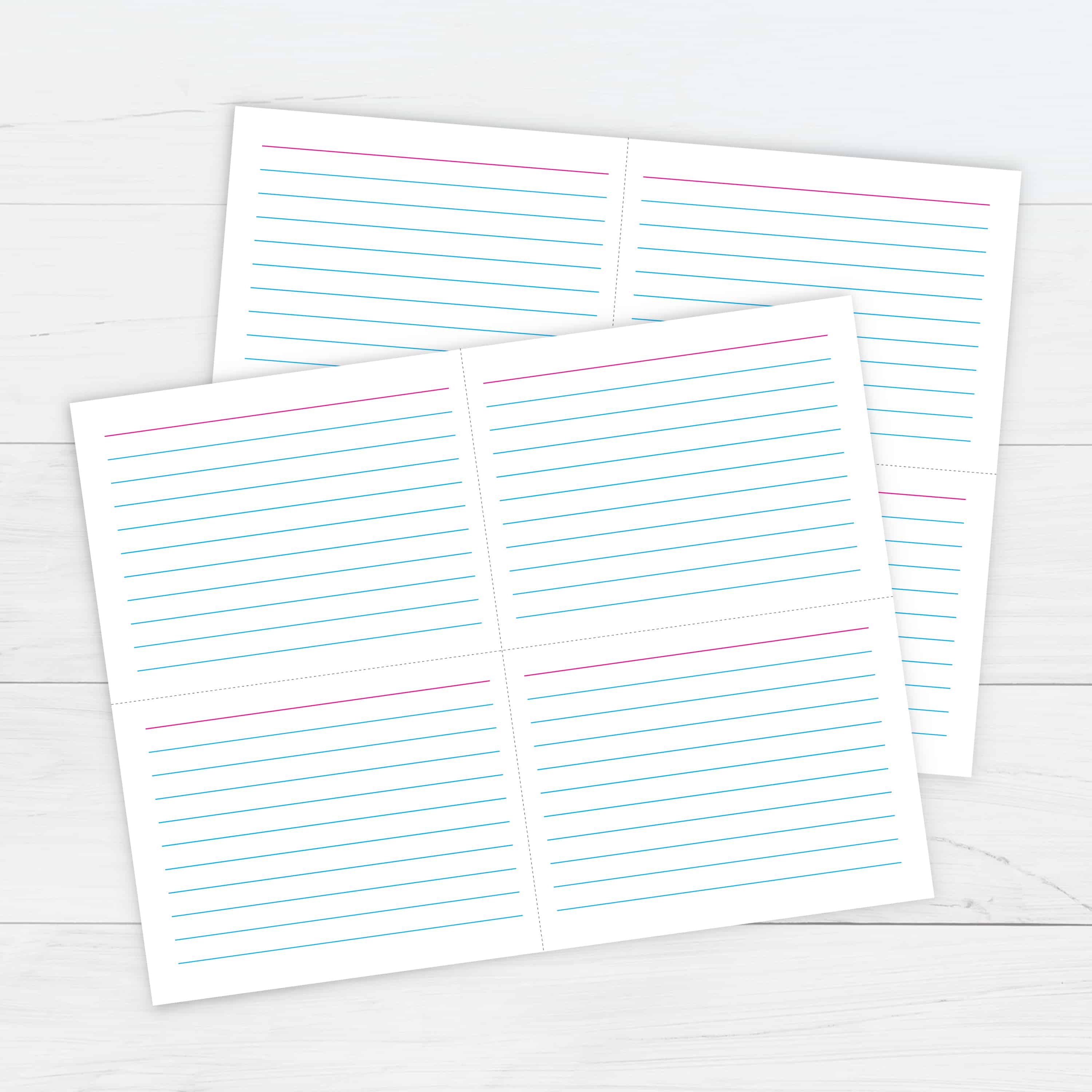 Printable Blank Flashcards