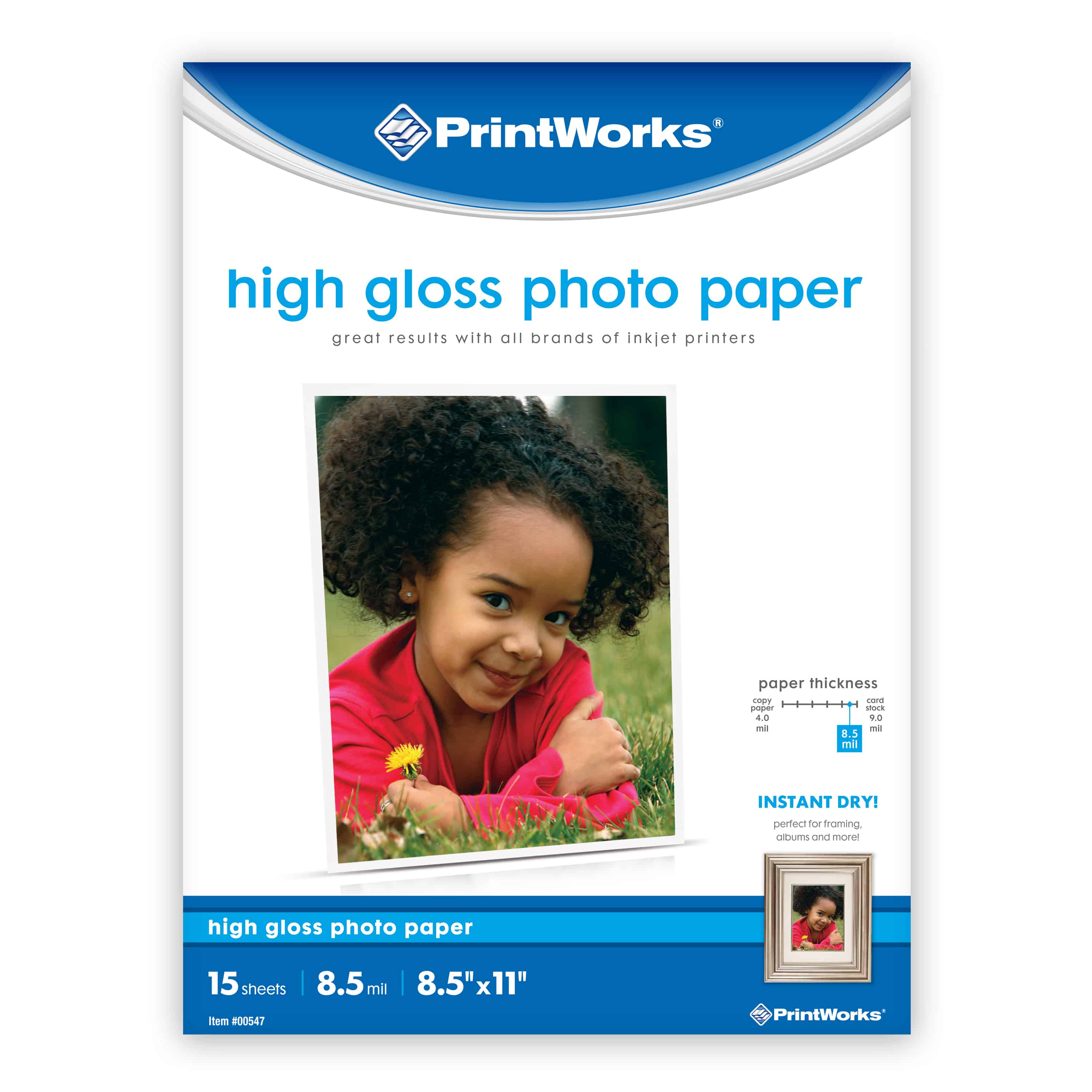 PrintWorks High Gloss Photo Paper Paris Corporation