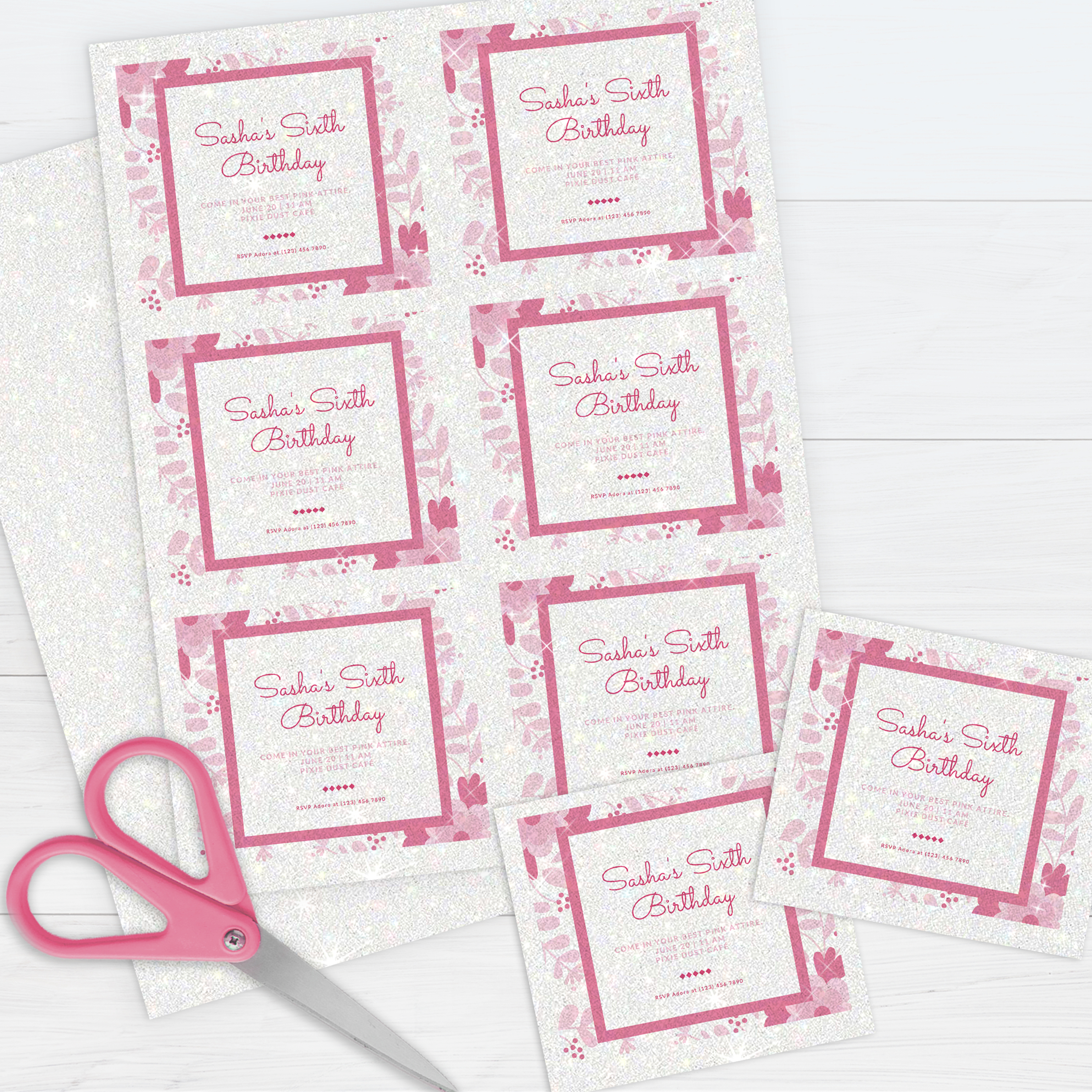 White Glitter Cardstock by PrintWorks Paris Corporation