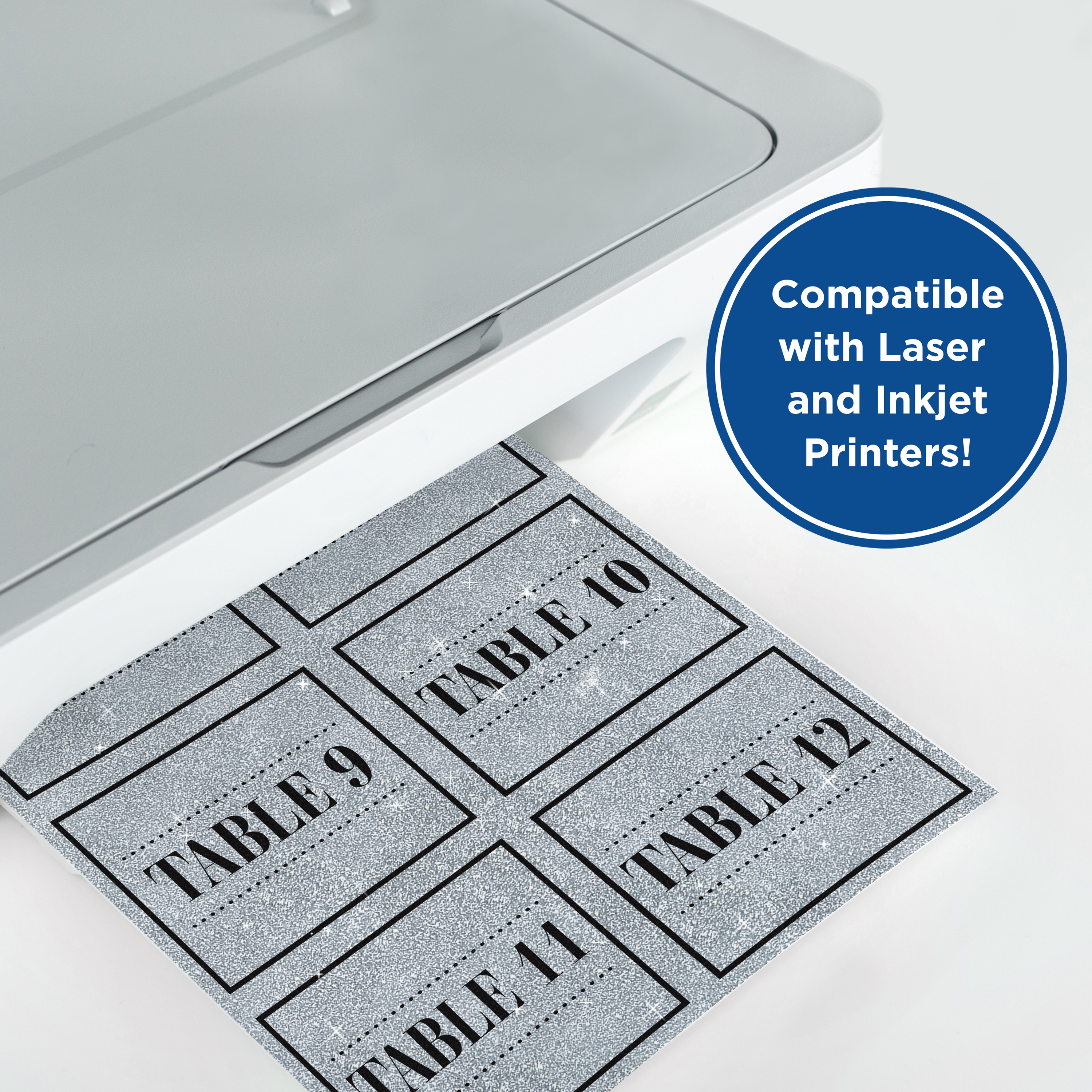 Silver Glitter Cardstock by PrintWorks Paris Corporation