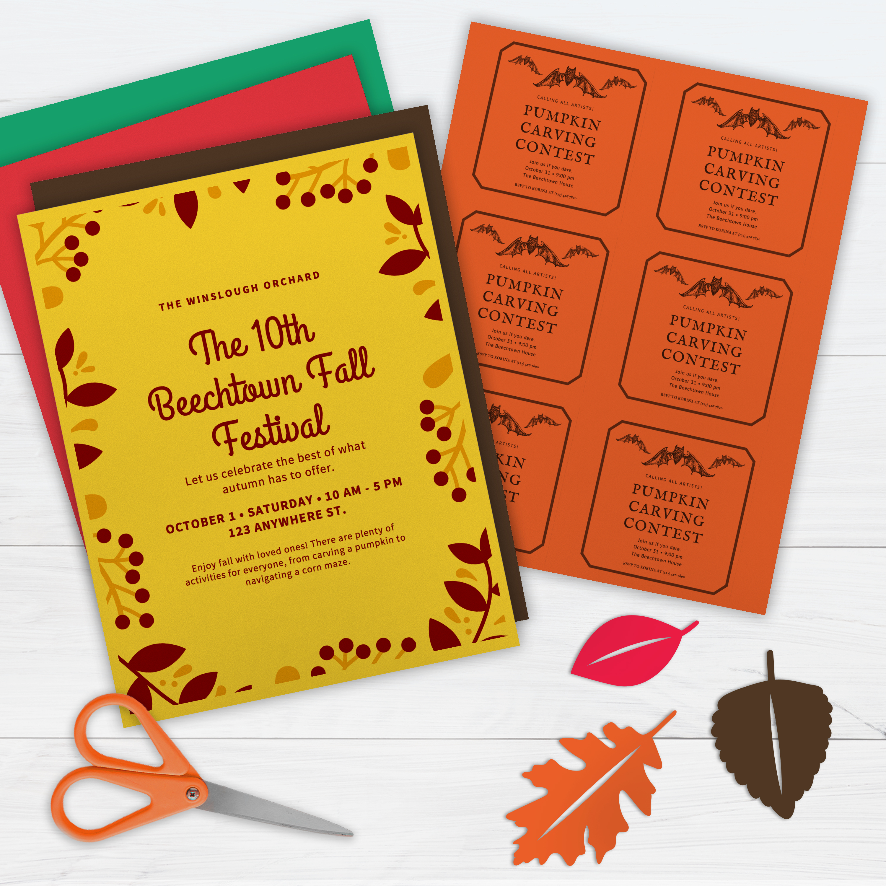 Autumn Cardstock by PrintWorks Paris Corporation