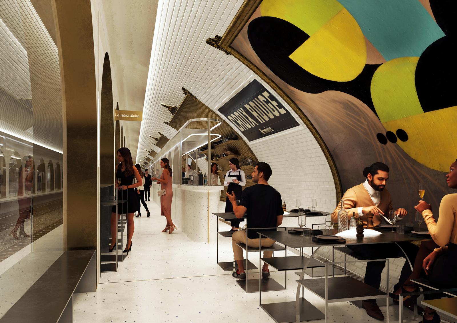 La station Croix Rouge devient un restaurant Paris Futur