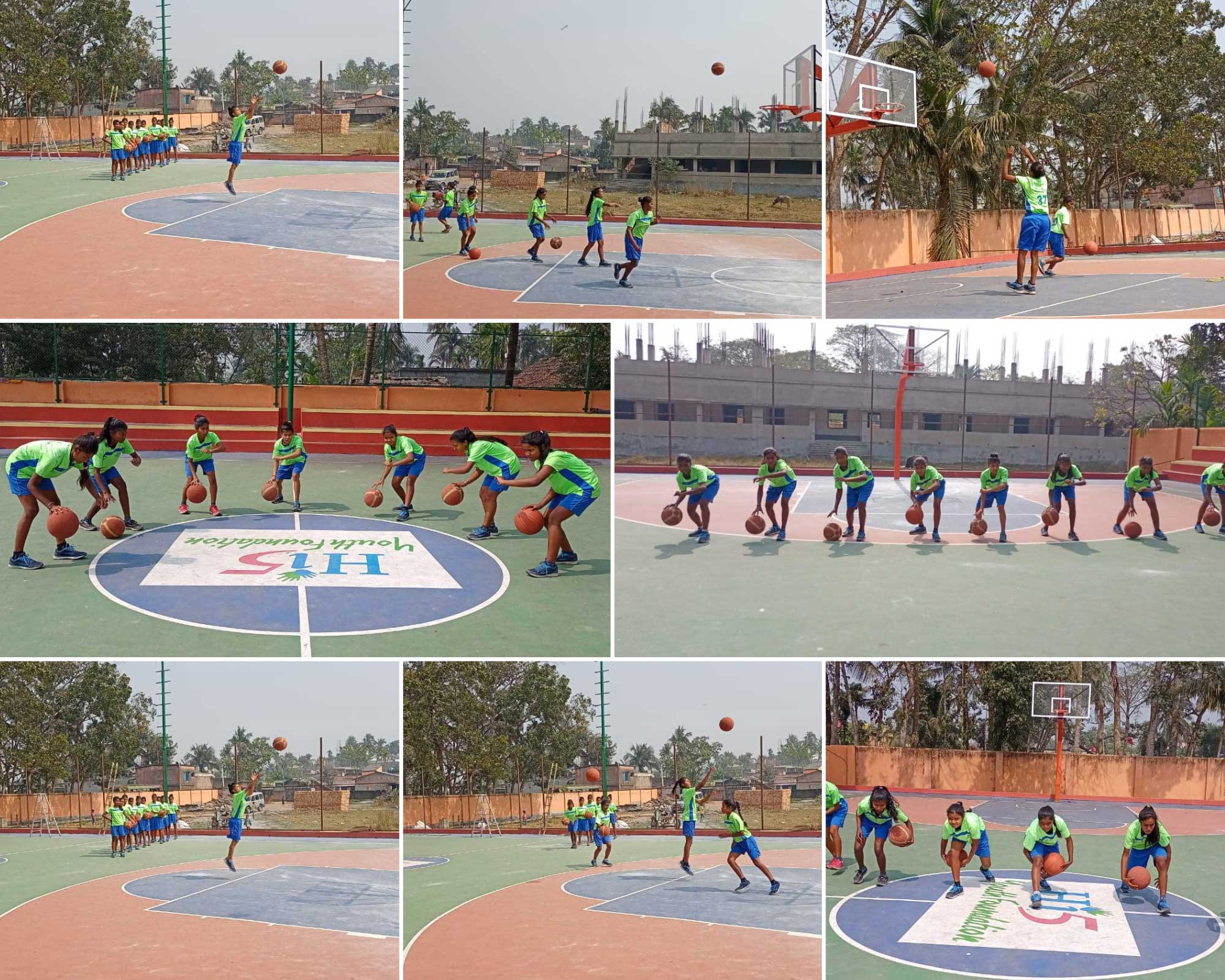 Two New Basketball Courts at Parivaar Bengal institutions Parivaar