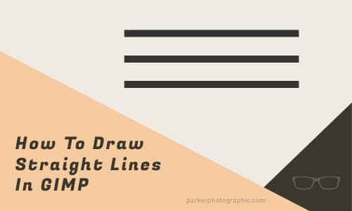 How To Draw Straight Lines in GIMP