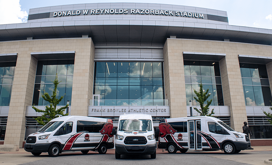 Safe Ride Transit and Parking University of Arkansas