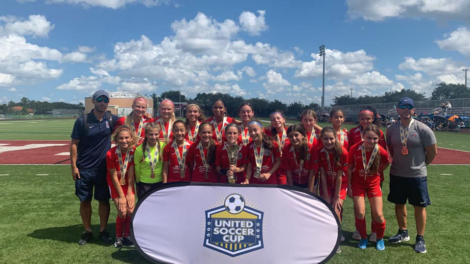 Parkland 08 Red Girls Travel Soccer Team Wins United States Cup