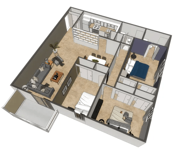 Floor Plans Park Layne Apartments