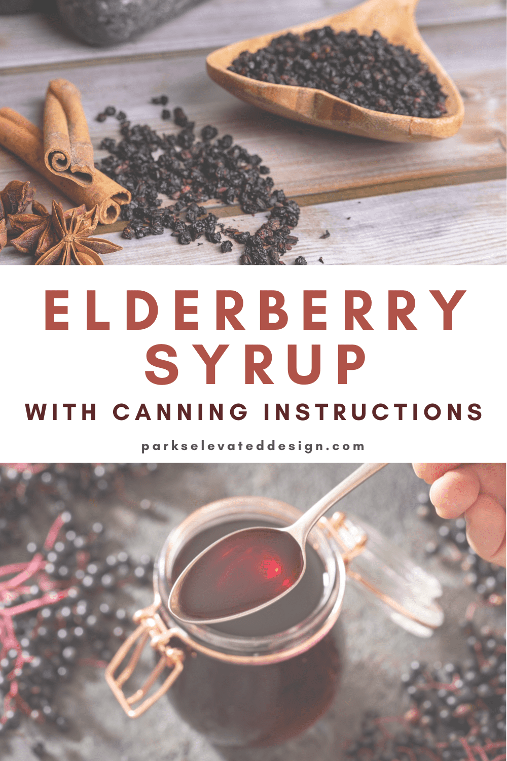 Elderberry Syrup Recipe With Canning Instructions Parks Elevated Design