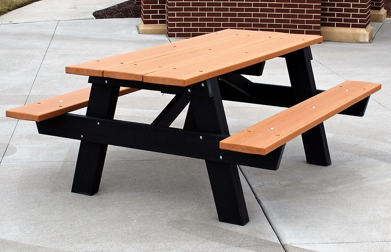 AFrame Recycled Plastic Picnic Table Park Warehouse
