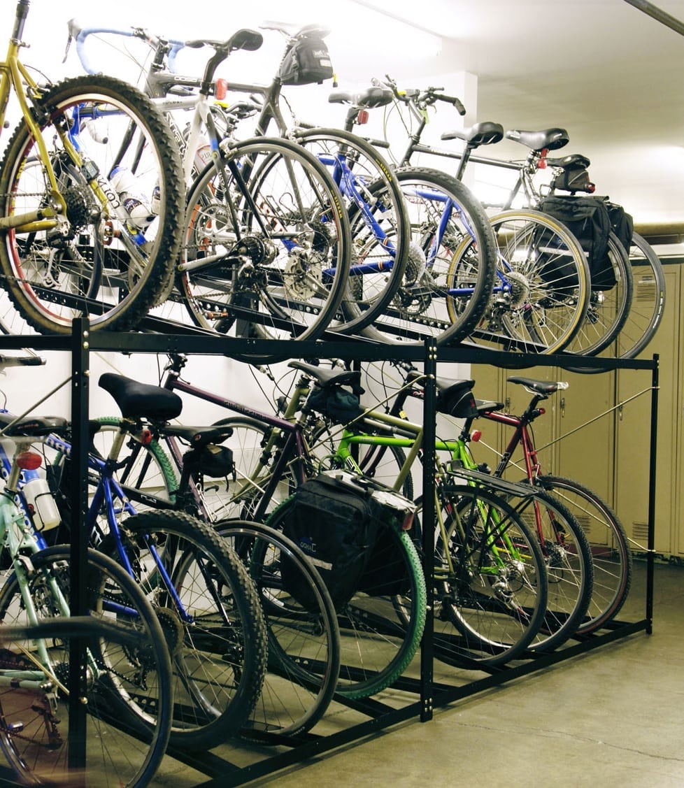 Double Decker Bike Rack 6, 8, or 10 Capacity Park Warehouse