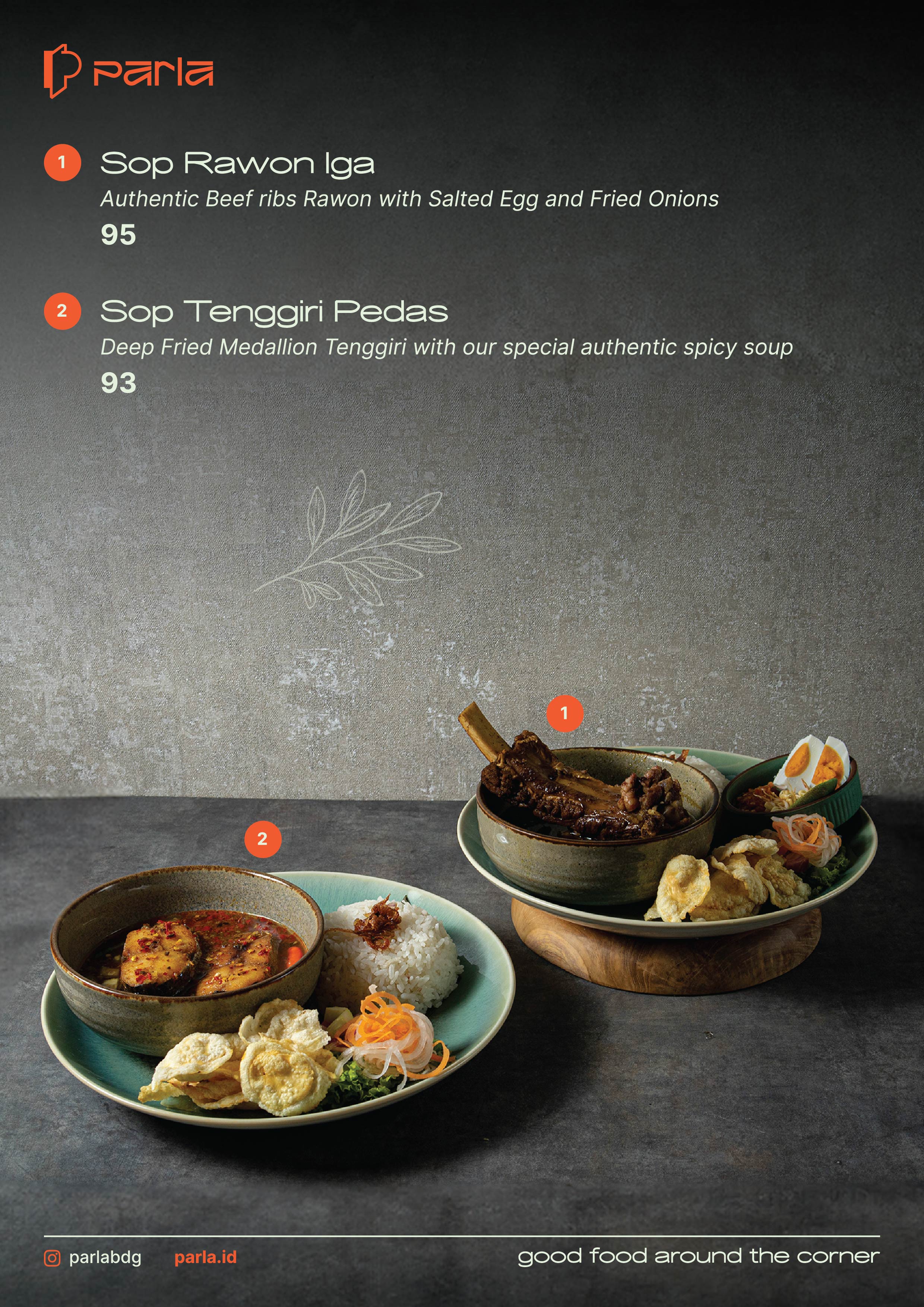 MENU | PARLA
