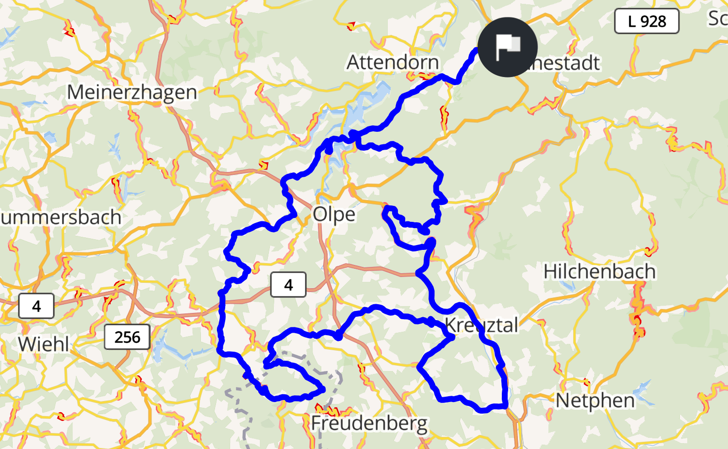 Siegerland Karte SauerlandBergischesSiegerland