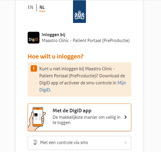 Vitaly Dutchflavoured Maastro Patient portal (The Netherlands)