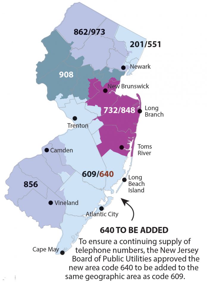 South Jersey to share 609/640 area code in August Parsippany Focus