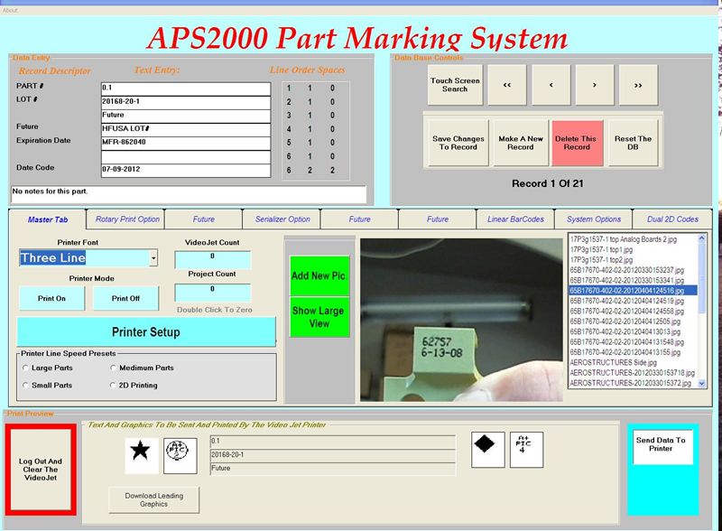 APS2000 Aerospace Marking Software On AutomationPlus, Inc.