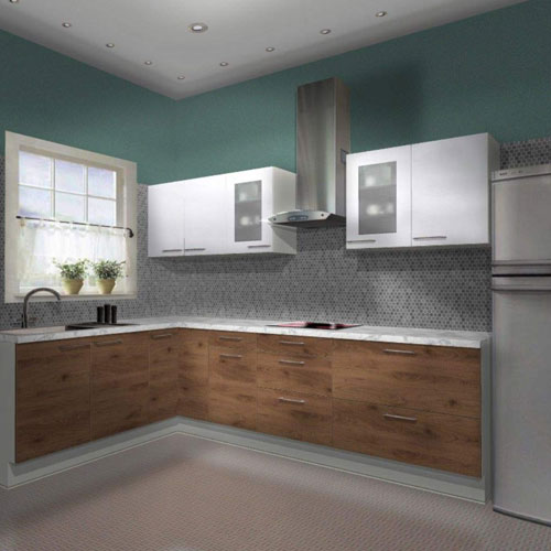 L Shaped Kitchen Parth Kitchen & Interiors