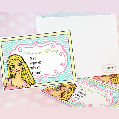 Printable Barbie Party Invitations - Parties and Patterns Downloads