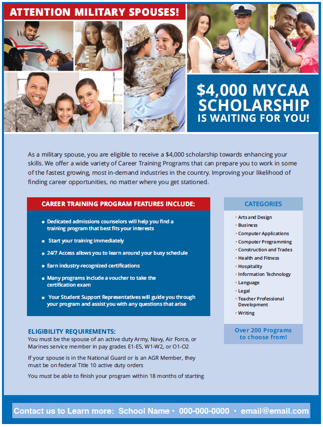 MyCAA General Catalog Ads & Flyers