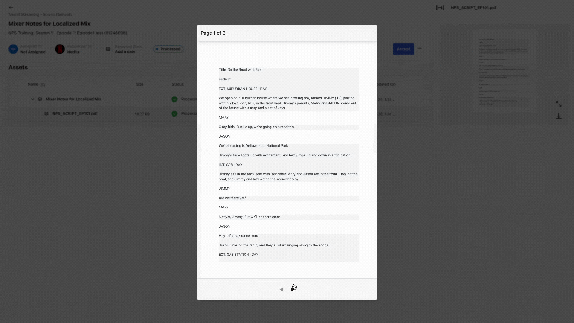 Content Hub Previewing Media on The Details Page Netflix Partner