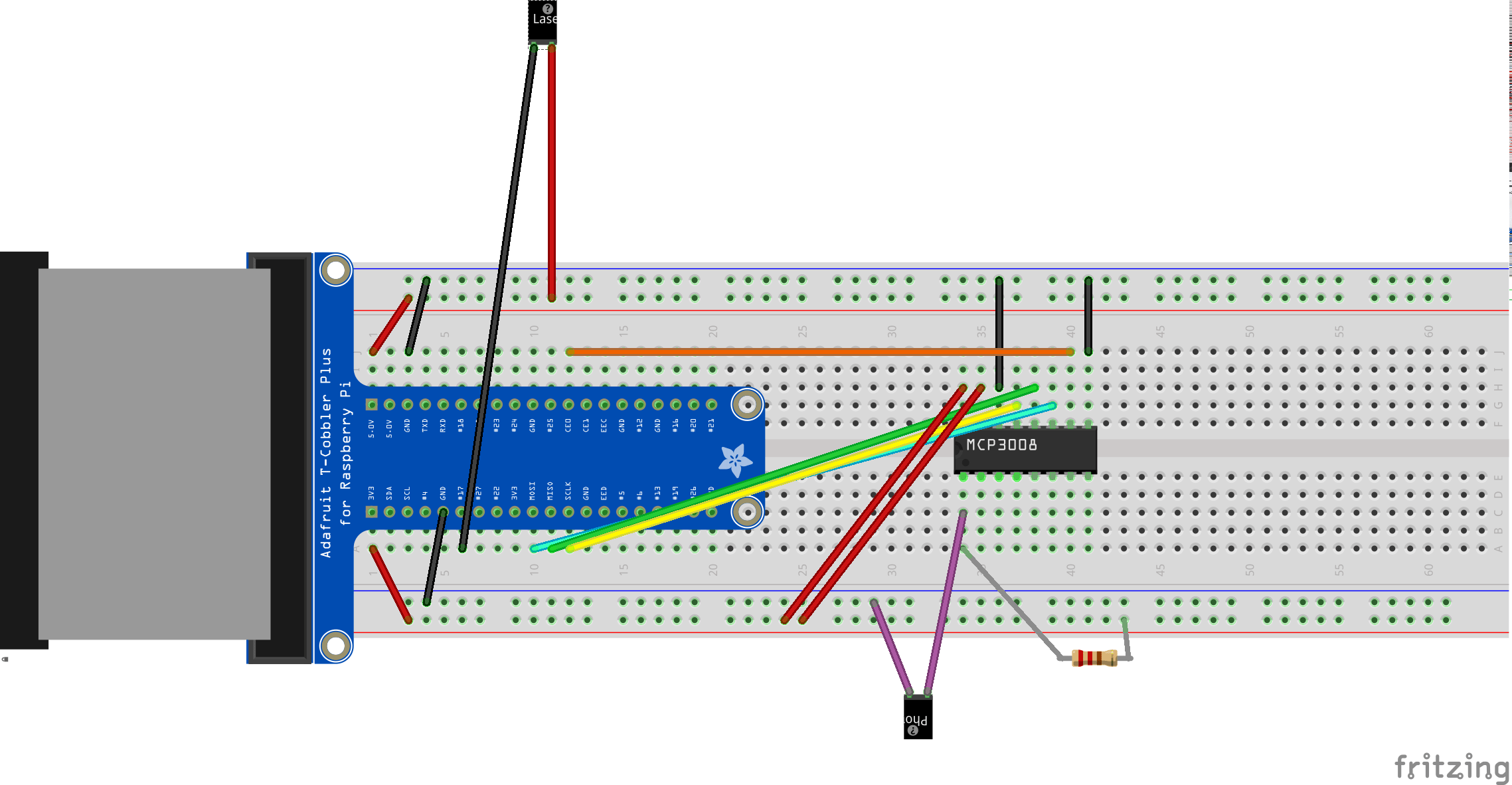 Sending and receiving Morse code with a laser and a Raspberry Pi