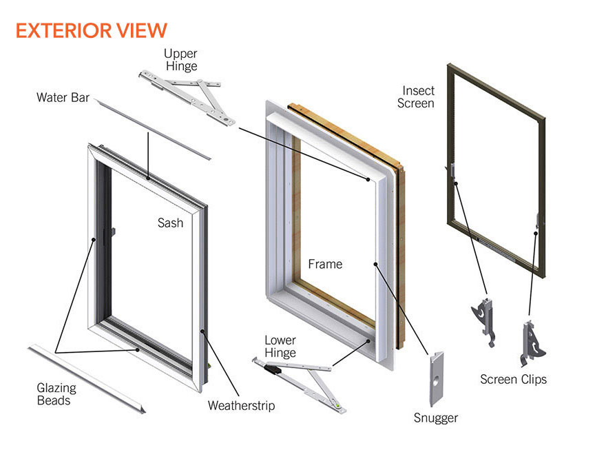 42 casement window diagram