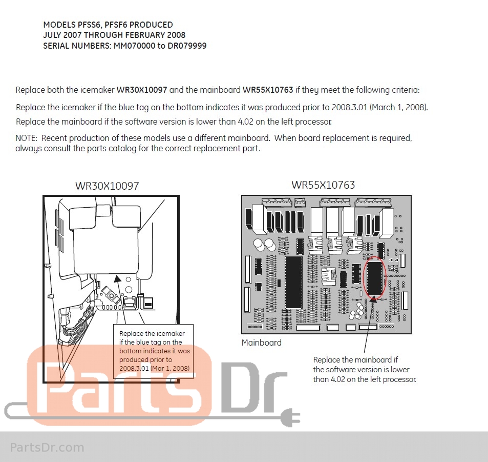 » GE WR30X10097 Ice Maker Service & Replacement Info