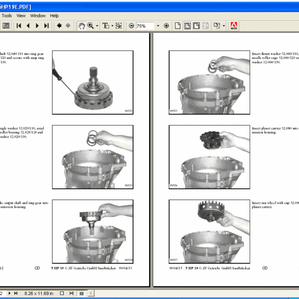 ZF 5HP19 and 5HP19 FL/A Repair Manual Download