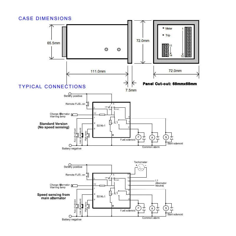 DSE 501K Manual Start Generator Controller For Generator Genset DSE501K