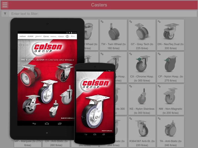 Colson Group Launches World's Largest Digital Caster Catalog