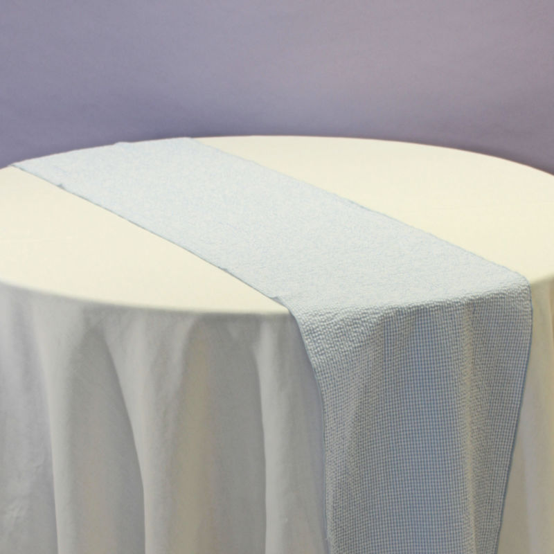 Blue and White Gingham Runner Party Cape Cod