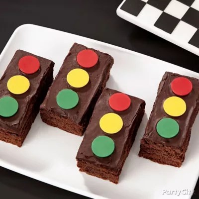 Cars Stoplight Brownies How To Party City