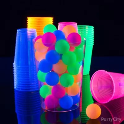 Black Light Beer Pong Party Idea Black Light Party Ideas Summer