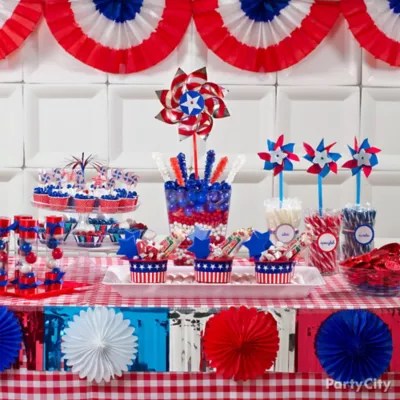 4th of July Treats Display Idea Patriotic Sweets and Treats Ideas