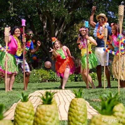 Luau Pineapple Bowling Idea Totally Tiki Luau Party Ideas Luau