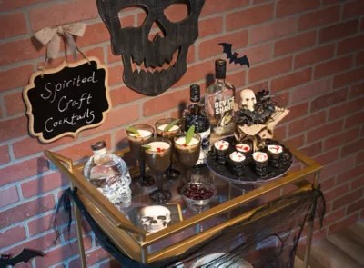 Sinister Halloween Bar Cart Ideas Halloween Party Ideas Holiday