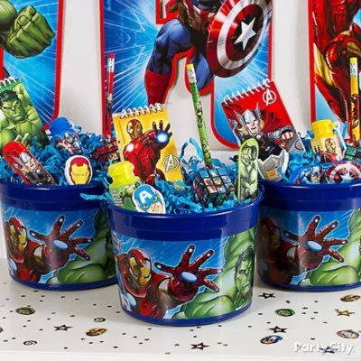 Avengers Favor Bucket Idea Party City