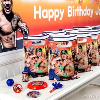 WWE Favor Pack for 8 Idea Favor Ideas WWE Party Ideas Boys