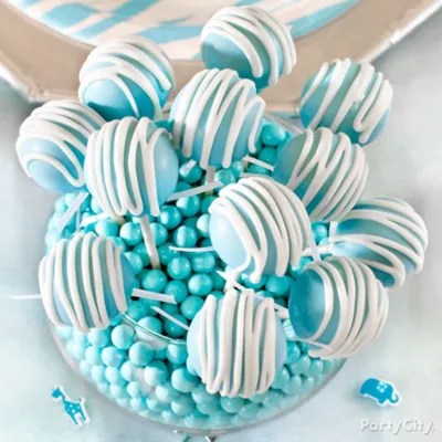 Boy Baby Shower Cake Pop Bouquet Idea Party City