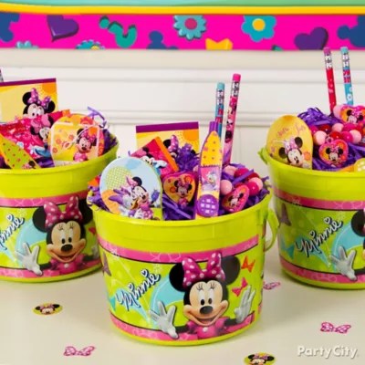 Minnie Mouse Favor Bucket Idea Party City
