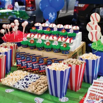 Baseball Tailgating Table Idea Homerun Baseball Party Ideas Sports
