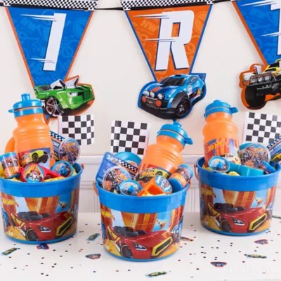 Hot Wheels Favor Bucket Idea Party City