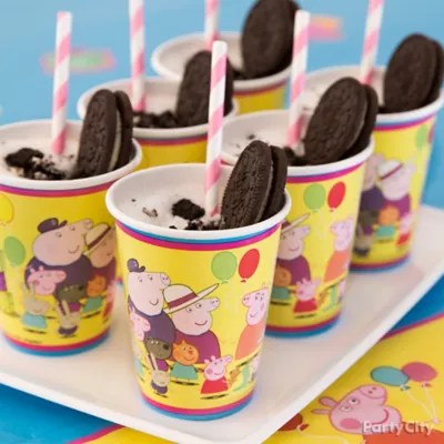 Peppa Pig Muddy Puddle Drink Idea Treat Ideas Peppa Pig Party Ideas