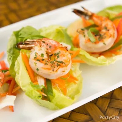 Shrimp Lettuce Cups Idea Party City