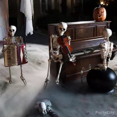 Halloween Skeleton Band Decorations How To Party City Party City